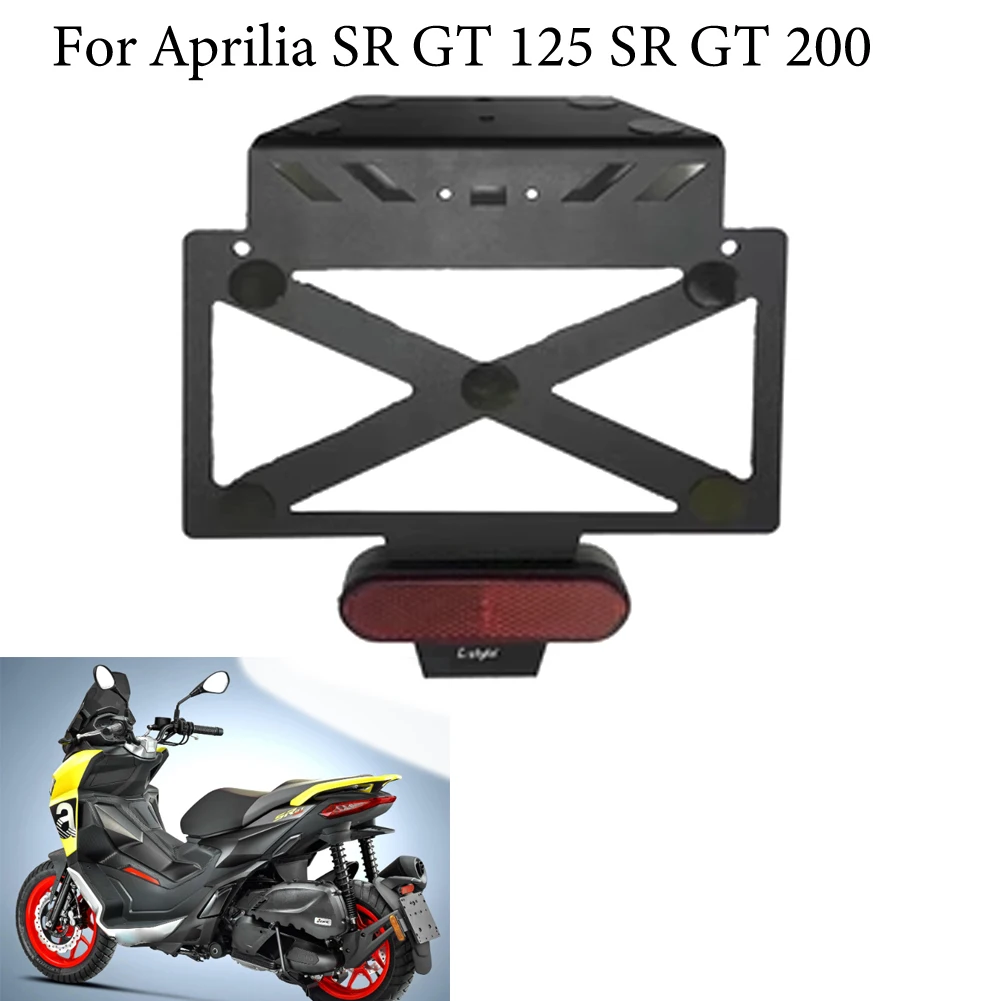 

Motorcycle Modification Short Tail License Frame Tail License Plate Frame Bracket For Aprilia SR GT 125 SR GT 125 SR GT 200
