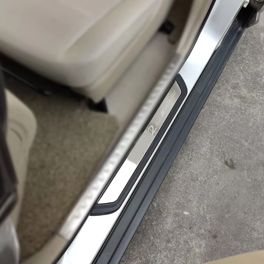 Skoda - Protection De Seuil De Porte Décoratives – Avec Insert En Acier Ino