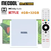 MECOOL KM2 PLUS DELUXE 32 ГБ Netflix 4K Android TV BOX Google TV Dolby Vision 4 ГБ DDR4 1000M LAN WIFI 6 IP TV Stream TVBOX