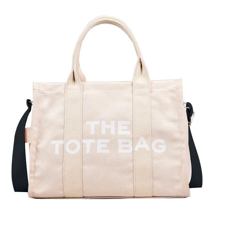 Letter Canvas Bag Single Shoulder Printed Large Capacity New Handbag For Woman Crossbody High-Quality Messenger Versatile Luxury