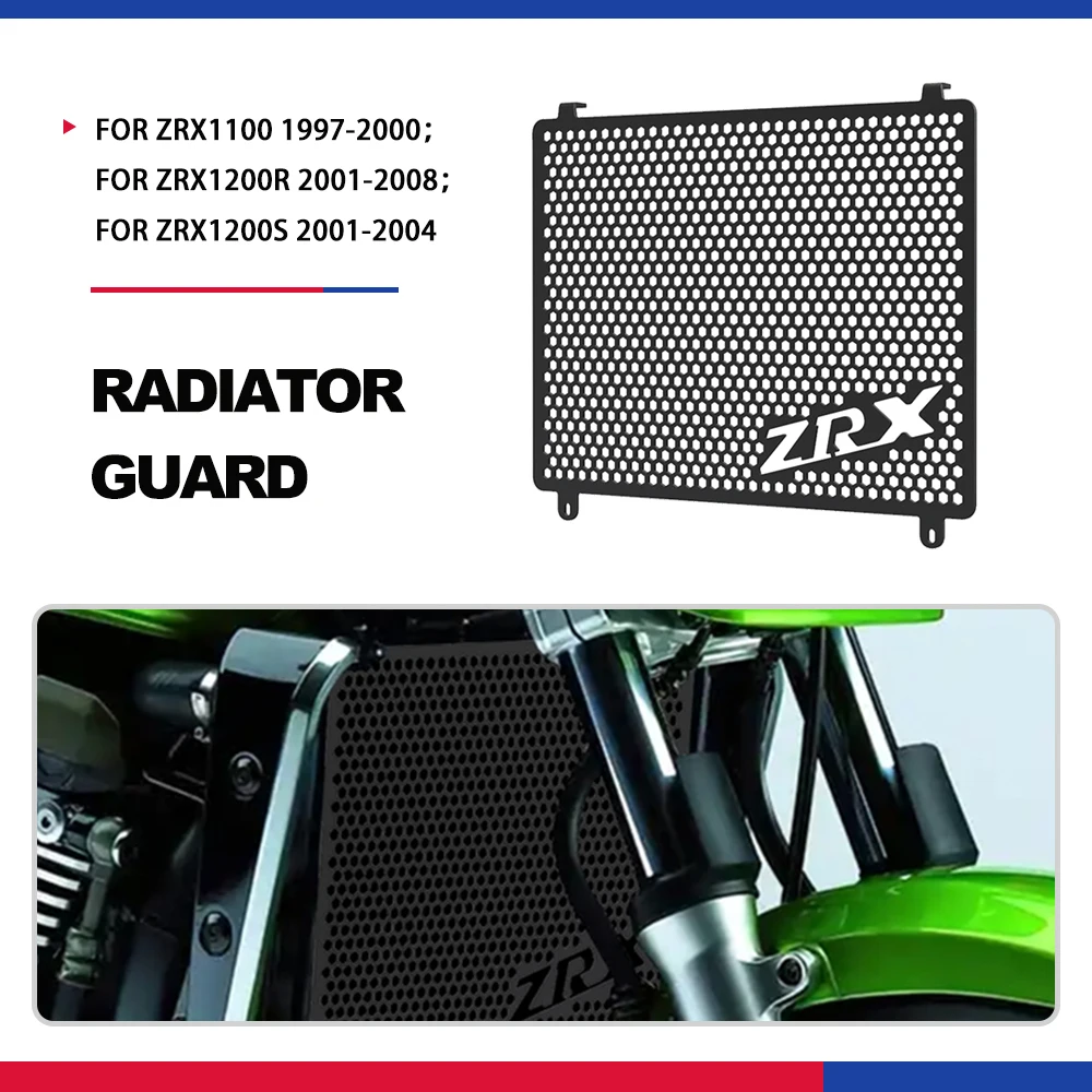 

Защитная крышка радиатора ZRX 1100 1200 R/S для мотоцикла Kawasaki ZRX1100 1997-2000 ZRX1200R 2001-2008 ZRX1200S 2001-2004