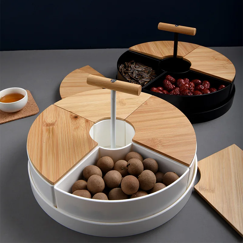 Bamboo Snack Tray Bamboo Snack Box Dried Fruit Tray Bamboo Fruit