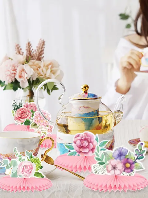 Decorazioni Carta Per Feste - Pompons, Ventagli E Sfere | Per Matrimoni, Compleanni | Multicolore - Foto 4