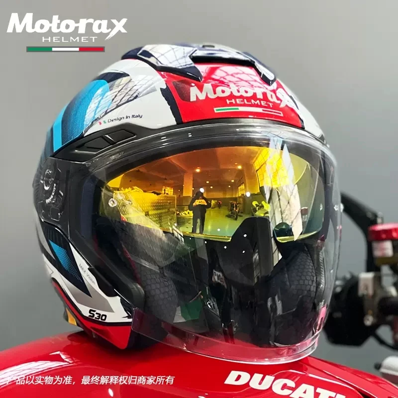 MOTORAX 남녀공용 오토바이 헬멧, 이중 렌즈, DOT 인증, 풀 페이스 헬멧, Casco Motocross 오픈 페이스 헬멧, S30