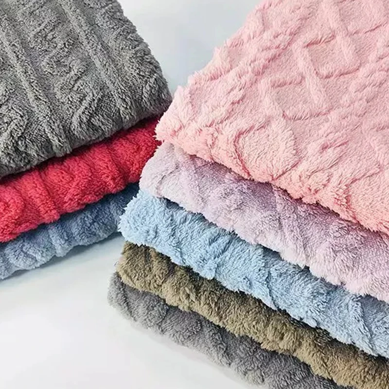 Flannelette Cashmere like fabric Double sided jacquard Comfortable