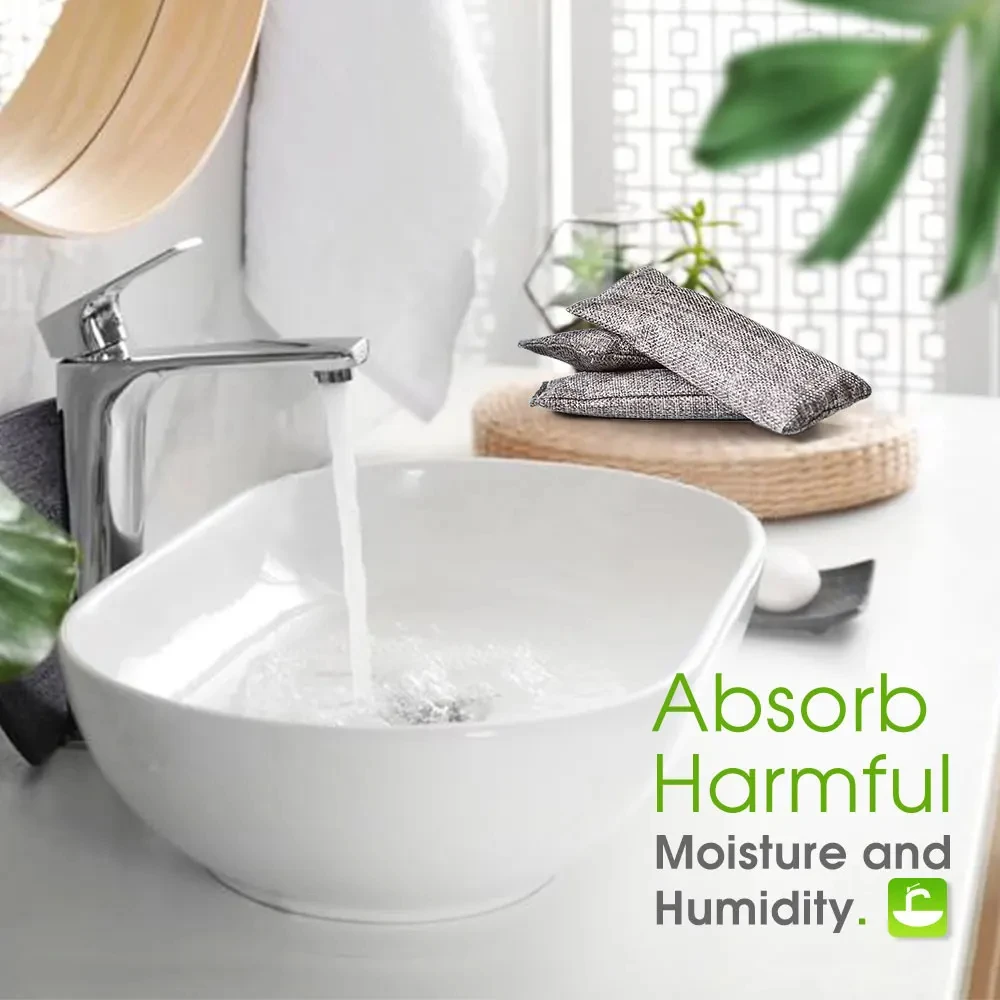 Description Picture 5 of item10pcs Natural Bamboo Charcoal Bags Air Purifying Activated Charcoal Odor Absorber Moisture Odor Eliminator for Car Closet Shoes