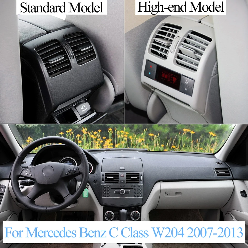 Acheter Panneau De Couverture De Grille De Sortie D'air Ca De Tableau De Bord Gauche Droit De Voiture 1 Pièce Pour Mercedes Benz Classe C W204 C180 C200 220 230 260 280