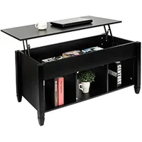 Coffee Table Lift Top Wood Home Living Room Modern Lift Top Storage Coffee Table w/Hidden Compartment Lift Tabletop Furniture 1