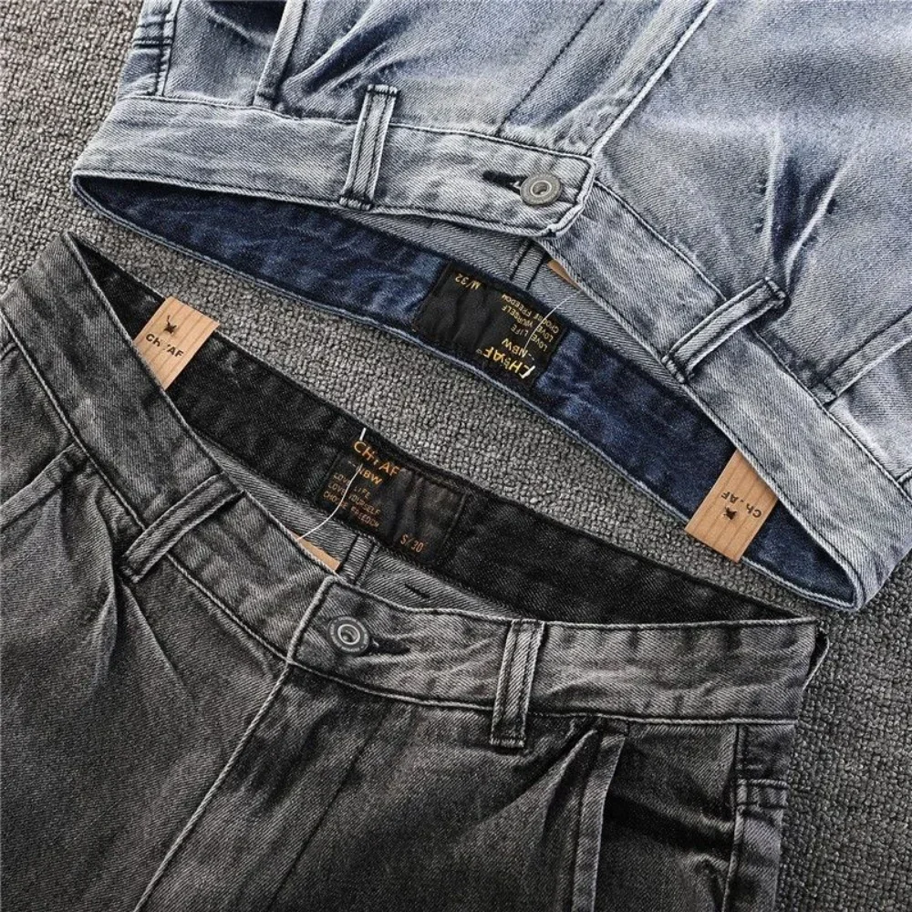 Jeans Shorts Men Casual Summer Bermuda Shorts Denim Outwear Clothing