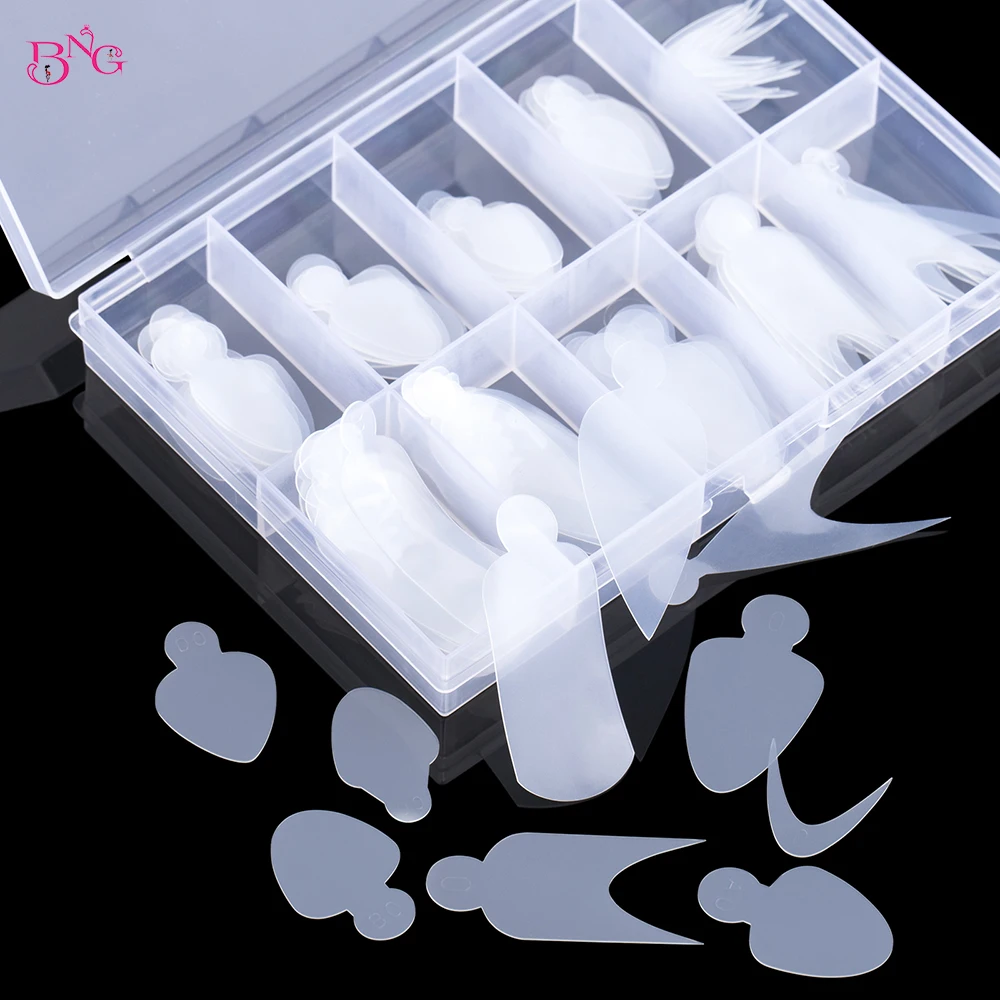 120Pcs Dual Nail Forms Mould Sticker Set