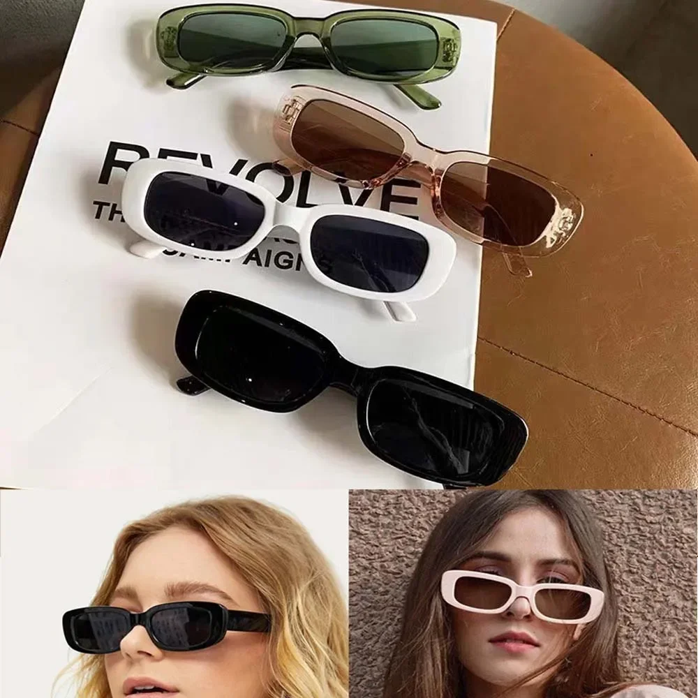 Sunglasses Oval Vintage Stylish Men's Women's Sunglasses Retro Brand Designer Goggles Shades Antiglare Eyewear Car Accessories