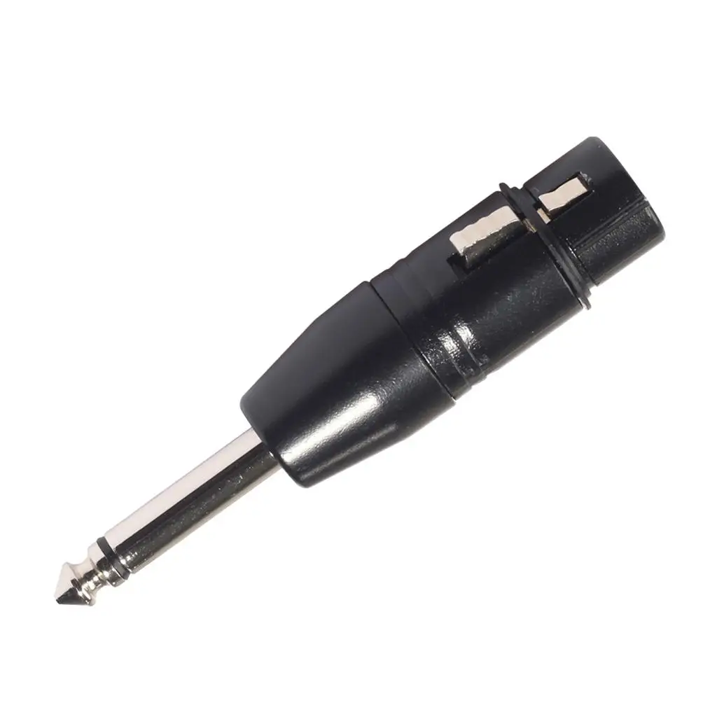 1 PC XLR Female to 1/4" TRS Mono Male Cable Adapter-XLR-F to 6.35mm
