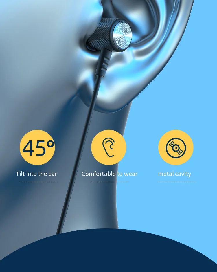 Wireless Bluetooth Headphones In-ear Neckband Sports Headset_voghion.com