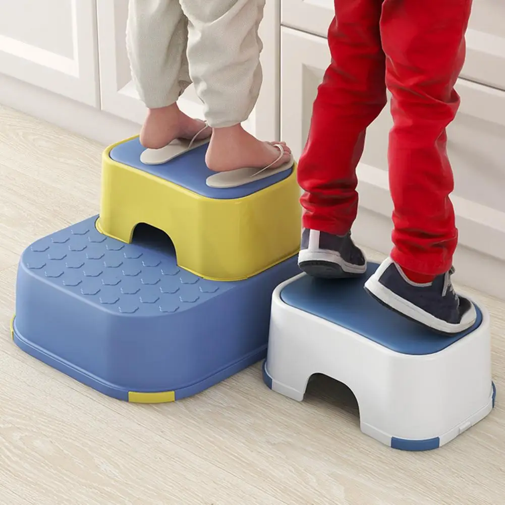 Step Stool For Kids Interlocking Non-Slip Rubber Feet Potty Training Double Two-step For Toddlers