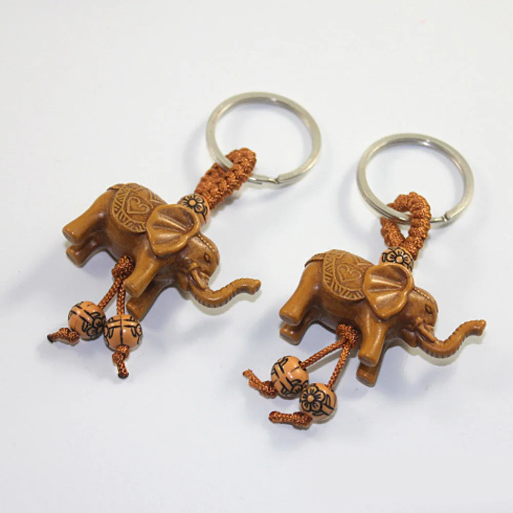 Wall Hanging Pendant 1/2/3Pcs Lucky Elephant Wooden Pendant