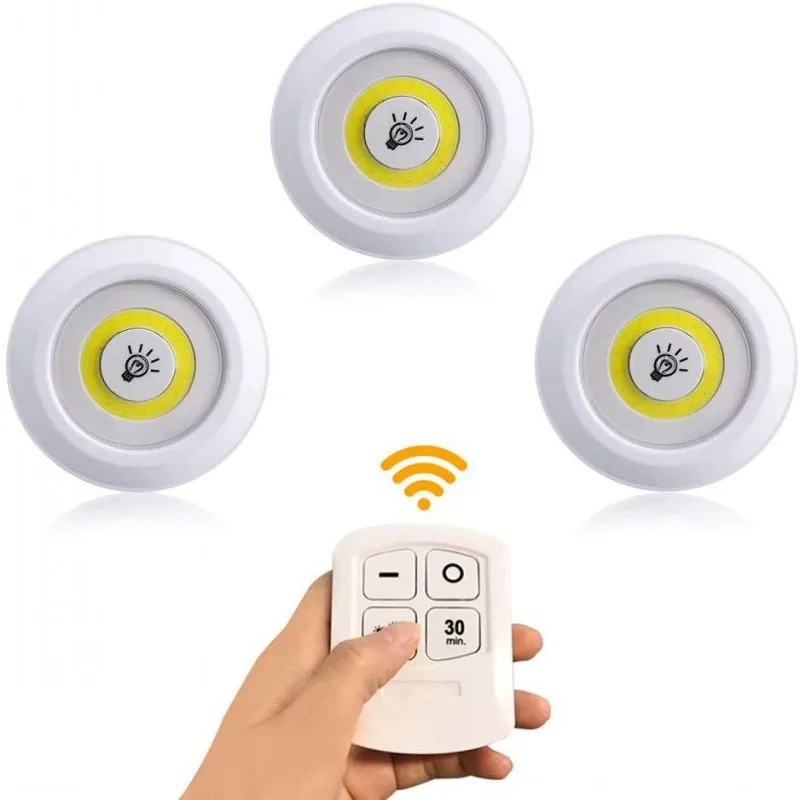 

Smart Wireless Remote Control Dimmable Night Light Decorative Kitchen Closet Staircase Aisle Bathroom Lighting Mini LED Lights