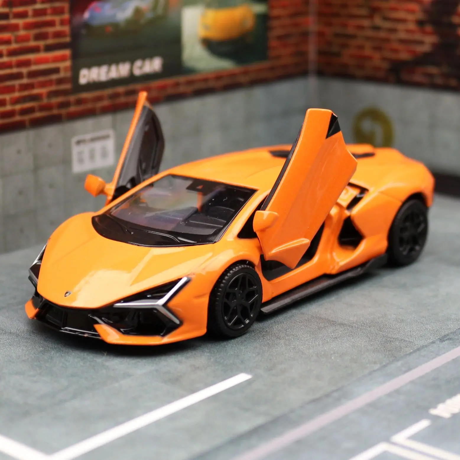 1/36 Lamborghini Revuelto HPEV Super Toy Car For Children RMZ City Diecast Metal Miniature Model Pull Back Collection Gift Boy 3