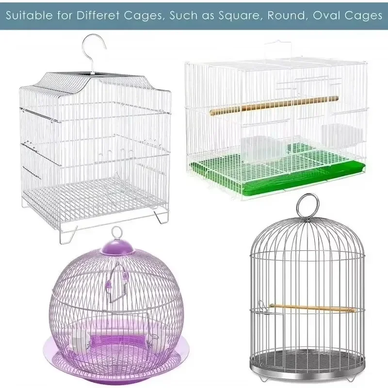 Receptor Seed Guard Nylon Mesh Bird Parrot Cover Soft Easy Cleaning Nylon Airy Fabric Mesh Bird Cage Cover Seed Catcher Guard bird cage cover
