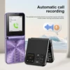 SERVO A70 PRO Flip Mobile Phone 3G WCDMA Speed Dial MP4 Player Flashlight FM Radio Foldable 2 SIM Standby Feature Phones Type-C 4
