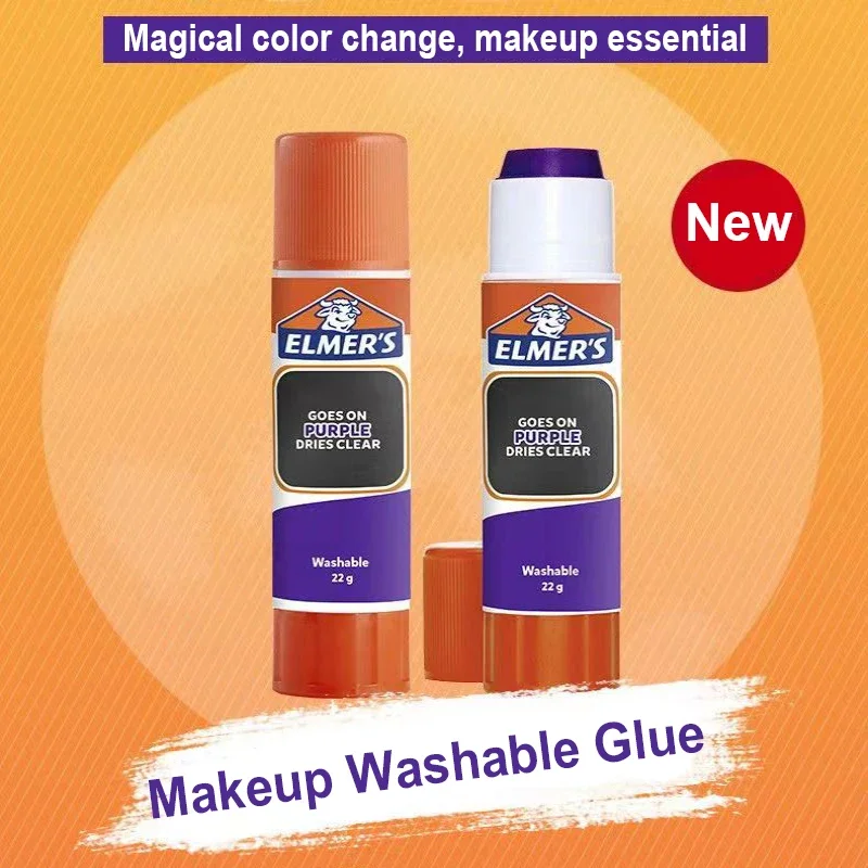 

22g Makeup Washable Glue Eyebrow Shading Cream Magic Color Changing Elmers Glue Stick Makeup Safe Glue Masquerade Cosplay Party