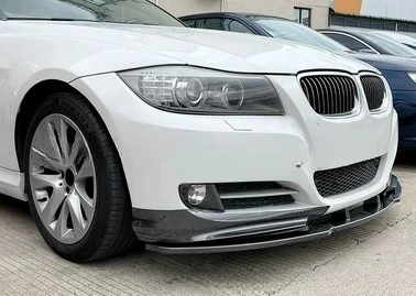 BMW 3 시리즈 프론트 립 E90 4도어용 R 더블 레이어 프론트 립 스포일러 초기 및 후기형 프론트 립