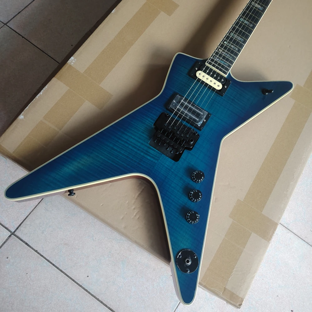 Blue Flame Maple Top Electric Guitar