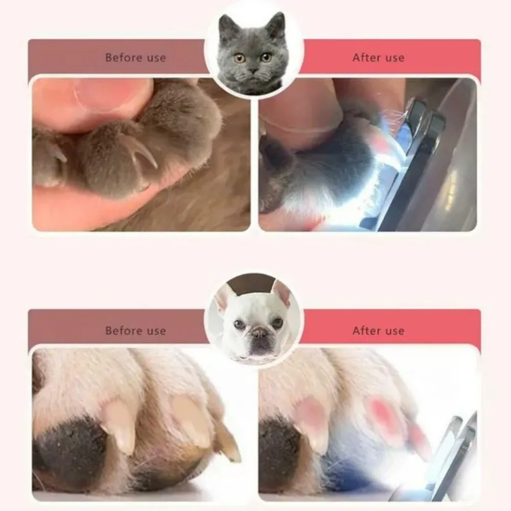 Pet Nail Clipper Dog Cat Pet Animals Nail Clippers Cutter Grooming LED Light Claw Toe Scissors Supplies Accessories