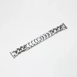 Elegant Chain Style Watch Strap, 20/22mm, Versatile - 22mm Band (Silver)