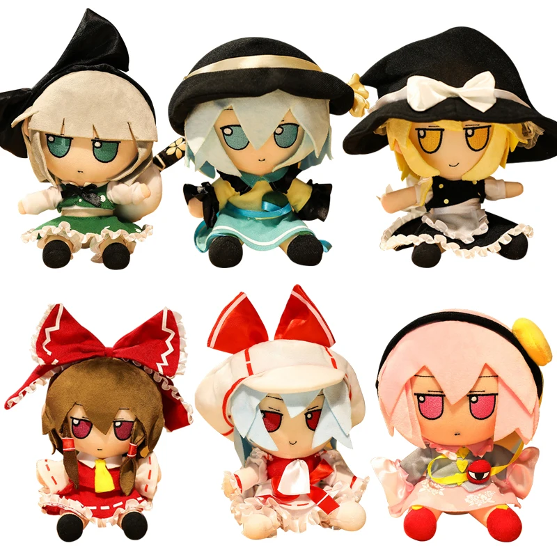 

Аниме TouHou Project Reimu Hakurei Youmu Konpaku Marisa Kirisame, милый плюшевый набивной кукла, мягкая подушка, игрушка, подарок для детей, 20 см