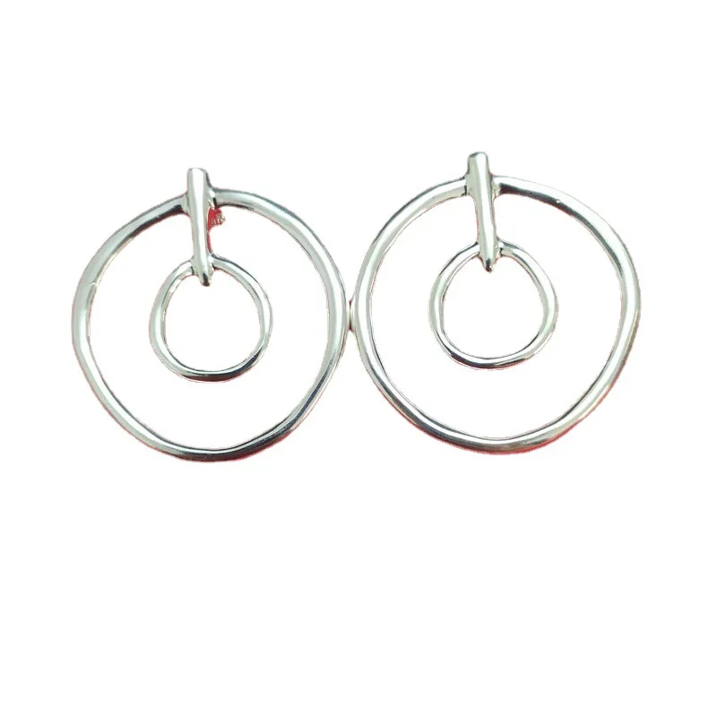 Yisheng alloy bead earrings, Silver clasp,  with logo, wholesale, new 2021, European fashion gift