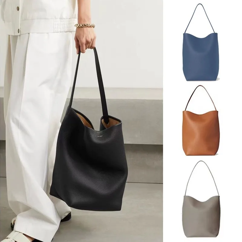 

Single Shoulder Bag Genuine Leather Handbag Row Bucket Tote Cowhide Classic Lcu Lychee Patterned Tote Bags Luxury Shoulder Bag