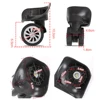 Hot sale 4pcs/set Replacement Luggage Suitcase Wheels Swivel Universal Wheel Black Dual Roller Wheels outdoor travel traveling 6
