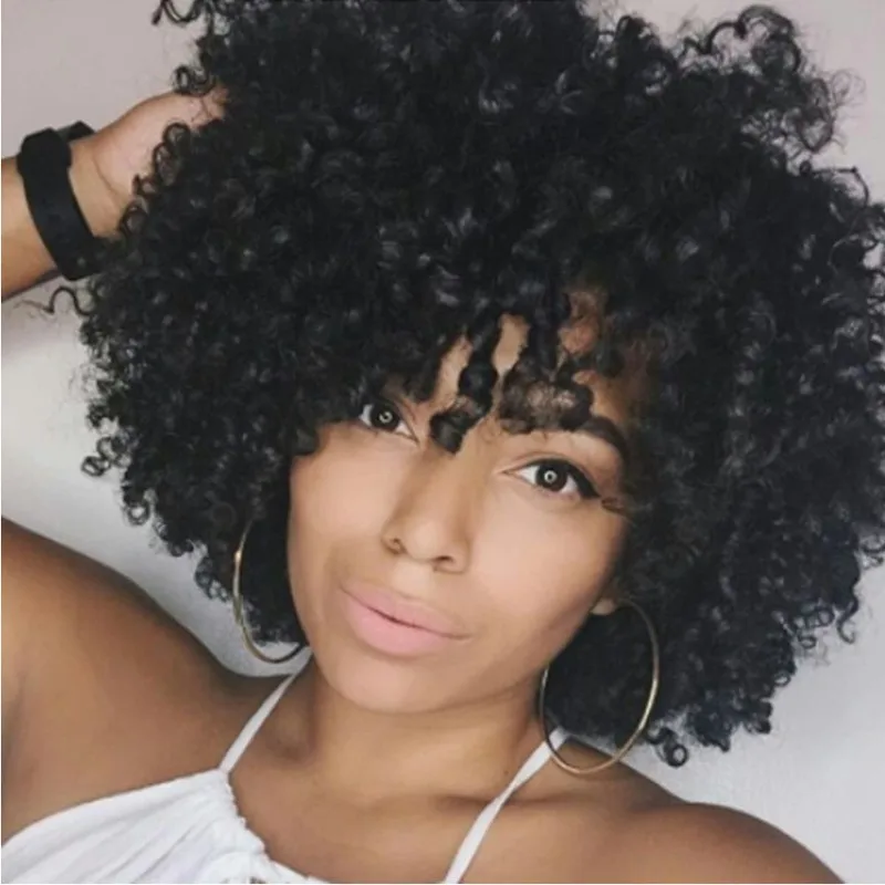 

Wig lace front wig human hair natural hairline Peruvian Remy Horse curly hair short Bob lace wig pre picked baby hair European a
