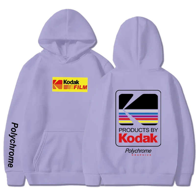 2023 New Fashion Hoody Anime Cartoon Kodak Printed Fleece Pullover Casual Mens Women Hoodies Sweatshirts Hip Hop Streetwear