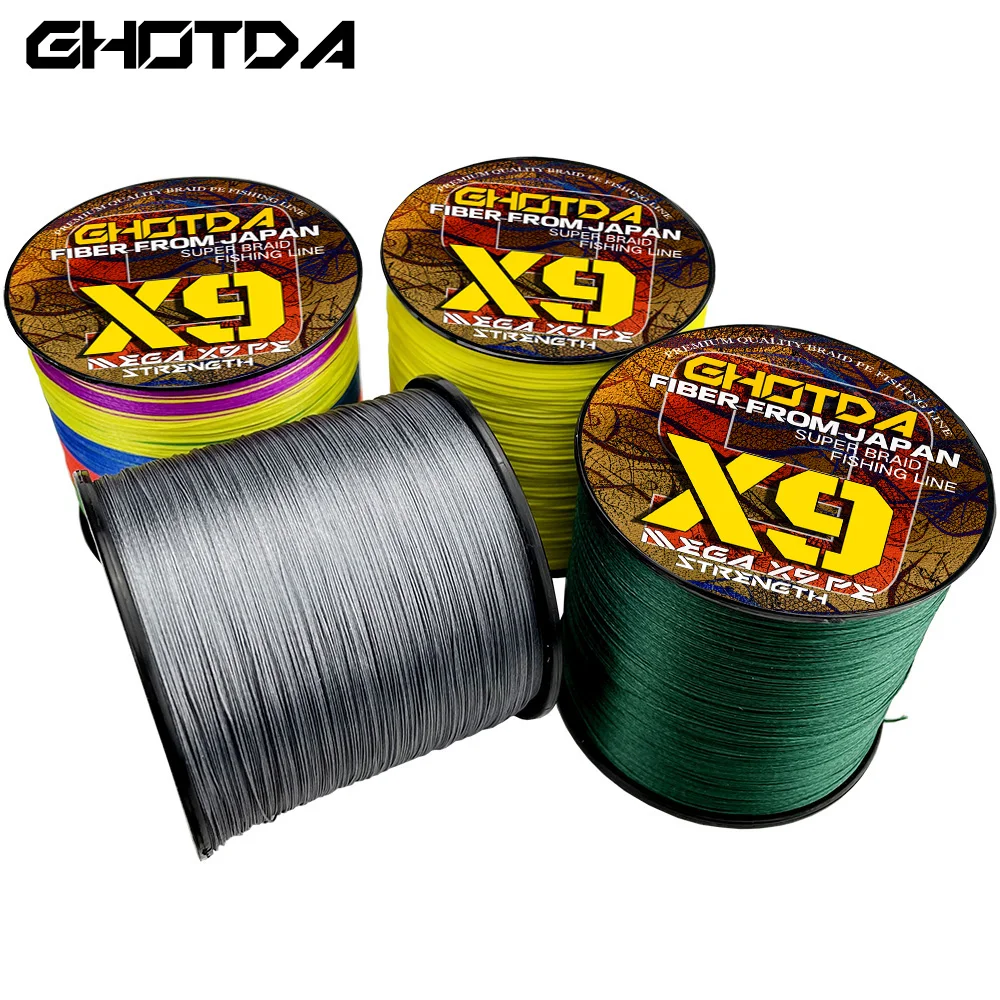 

GHOTDA Sea/Freshwater Fishing Line X9 Strands 500m Tresse Peche Lure Weave Main Wire Diameter 0.14mm To 0.55mm Carp Big Game