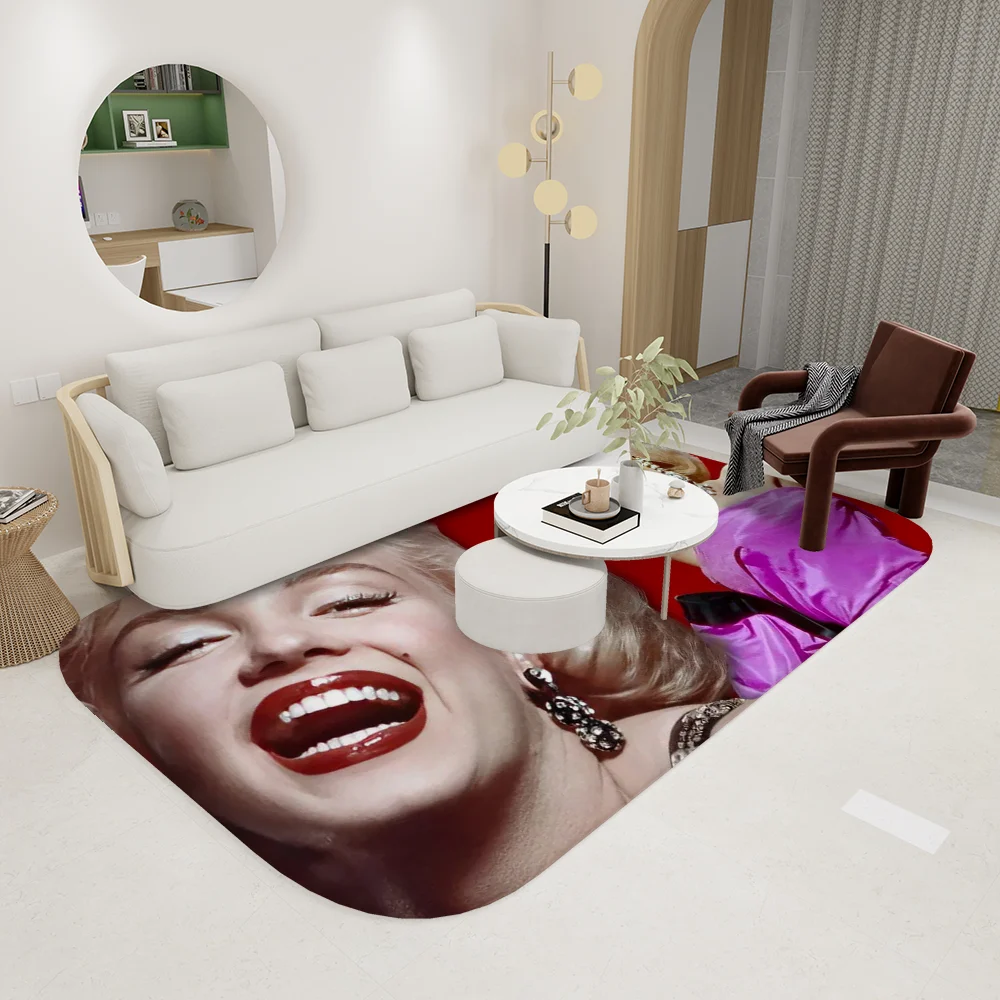 Marilyn Monroes Sexy Girl Door Mat Cheaper Anti-slip Modern Living Room Balcony Printed Bedside Mats 2