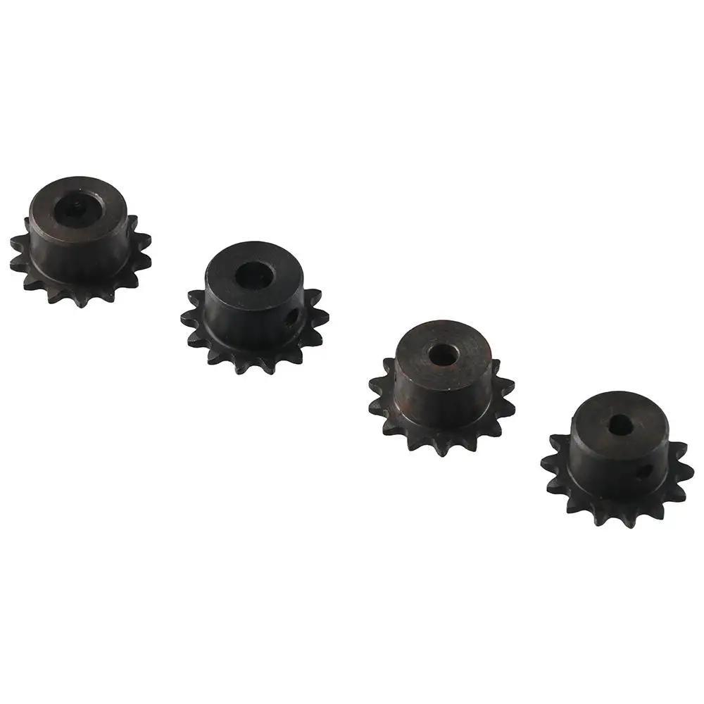 14 Tooth B Type Roller Sprocket 25 Chain Black Oxide Industrial Chain Wheel Single Strand 1/4" Pitch C45 Carbon Steel