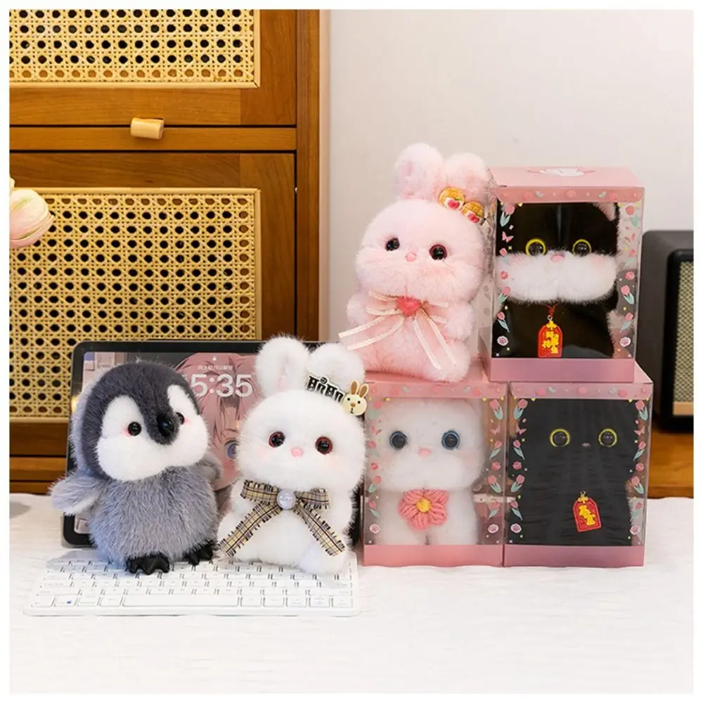 귀여운 15cm 동반자 아로마테라피 동물 고양이 키체인 크리스마스 선물
