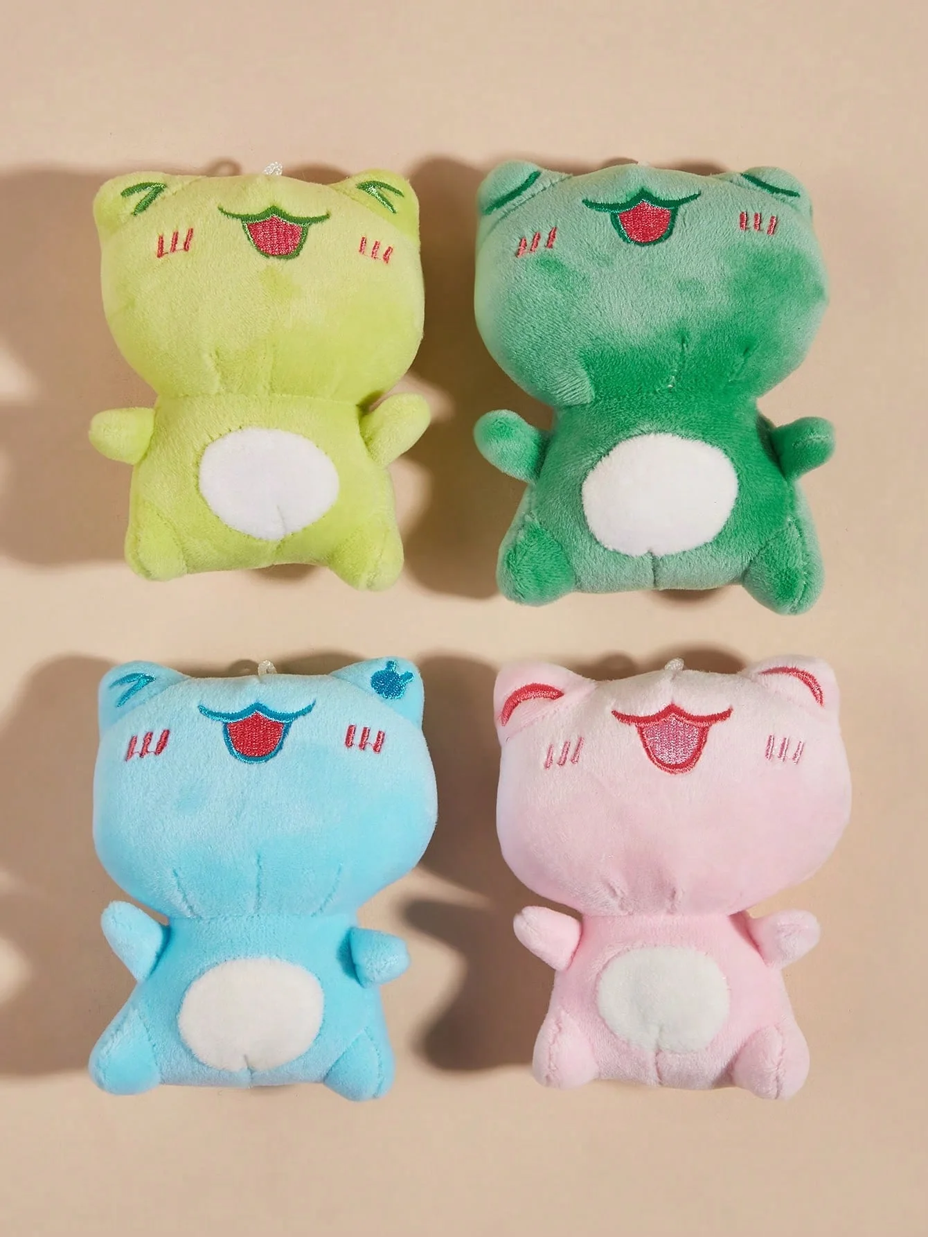 미니 랜덤 컬러 해피 프로그 애완용 봉제인형 1개