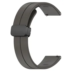 Magnetic Bracelet Smartwatch Strap, 20mm/22mm Adjustable Band - 22mm (Titanium grey)
