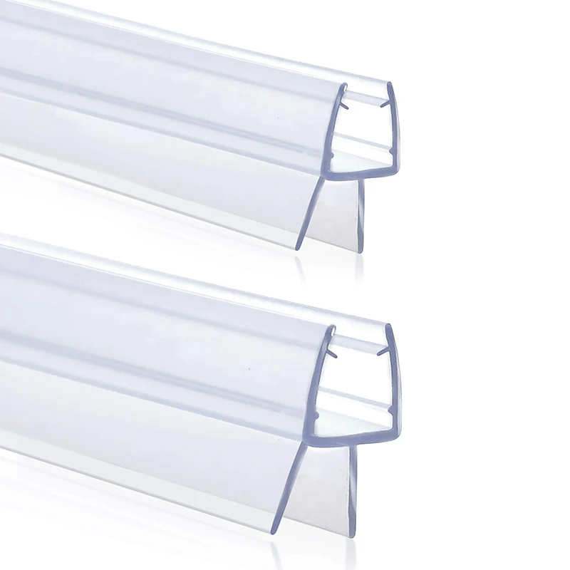 Frameless Glass Shower Door Bottom Seal - 2 Pack 50cm Strips