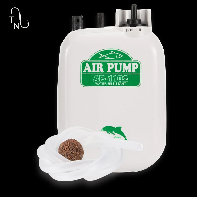 Tn73 Mini Pompa Ad Aria Portatile Fish Tank Mute Oxygen Air Pump Bubble Stone Per La Pesca All'Aperto O La Pesca In Acquario