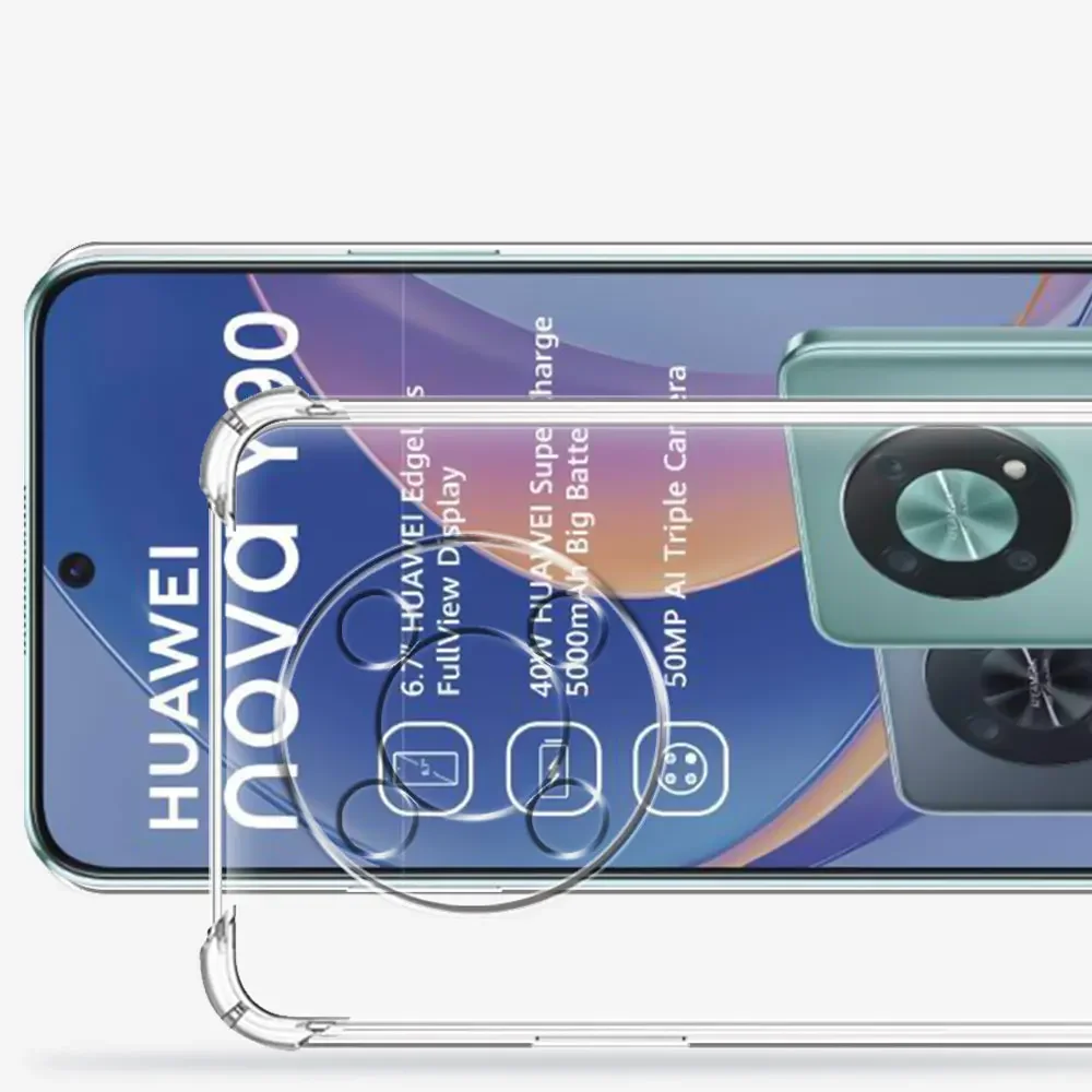 Sleek Silicone Soft Shockproof Transparent Cover - Clear Protective Case Fit