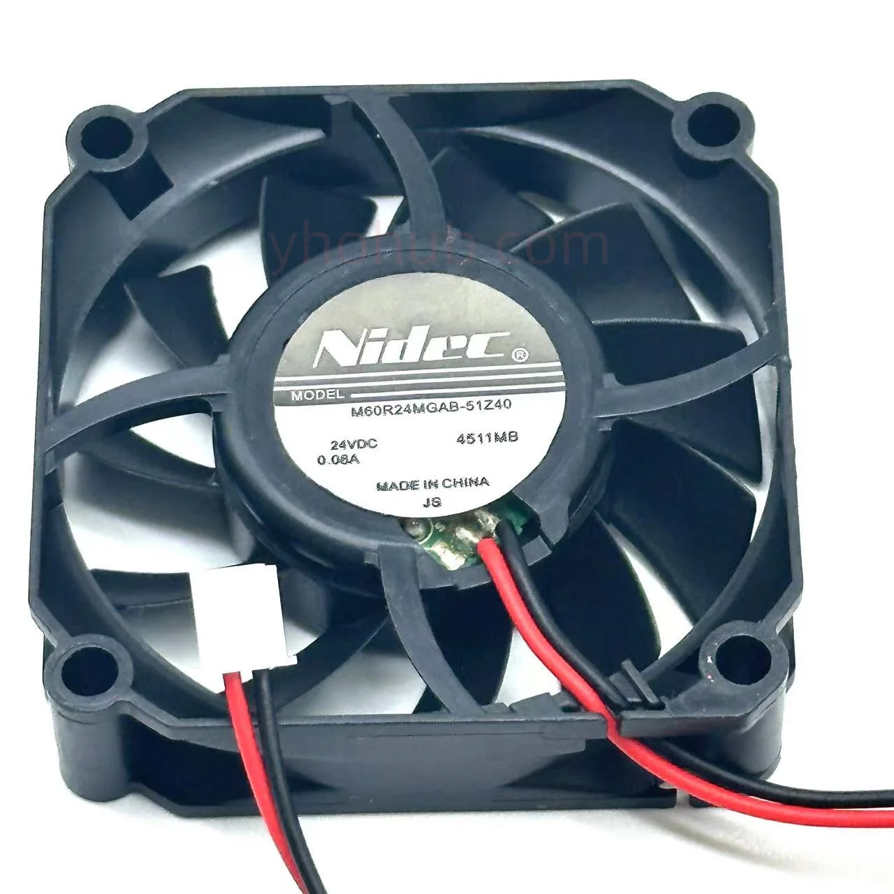Nidec M60r24mgab51z40 dc 24v 0.08a 60x60x15 mm Ventilador de Refrigeração do Servidor de Fios