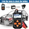 KONNWEI KW208 12V Car Battery Tester Motorcycle 100-2000CCA Cranking Charging Circut Tester Battery Analyzer Lead Acid Battery 4