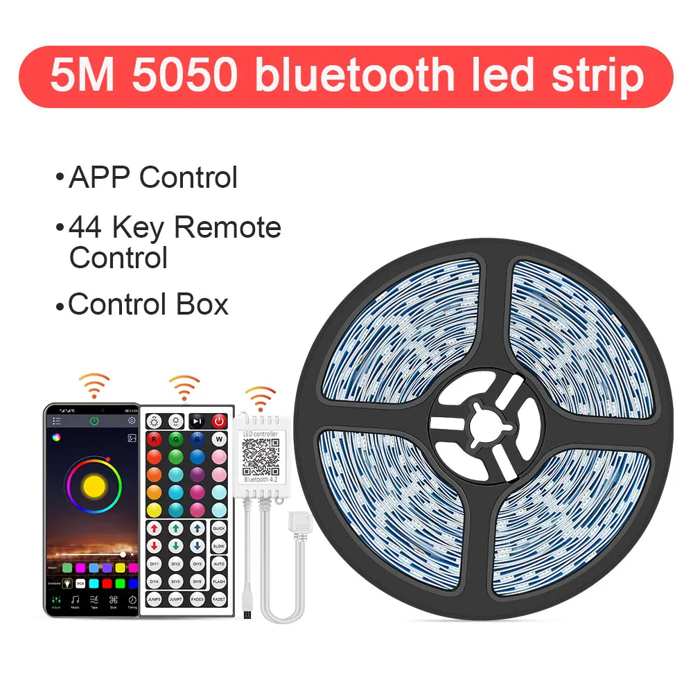 black light strips LED Strip Lights,RGB 5050 LED Strip,Music Sync Color Changing,App Controlled LED,with Remote Control,for Bedroom Home Decoration black light led strip LED Strips