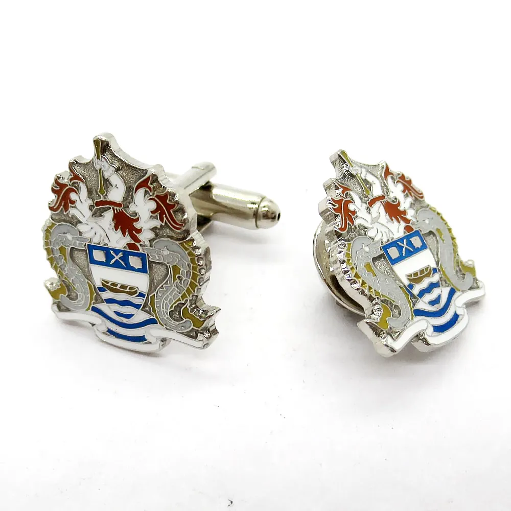 Metal Silver Cufflinks for Men's Clothing Personalized China