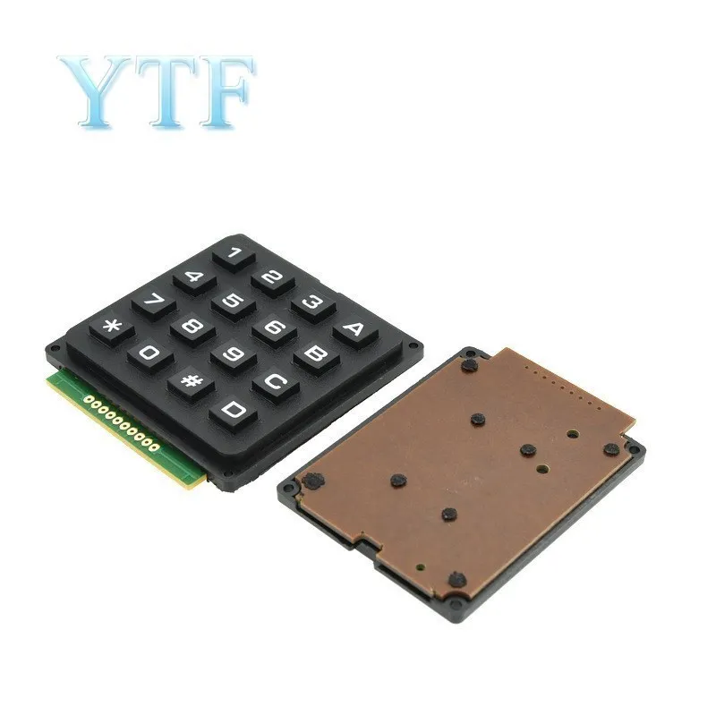 4X3 12key 4X4 Matrix Keyboard Keypad Module Use Key PIC AVR Stamp Sml 4*4 3*4 Plastic Keys Switch for Arduino Controller keyboard keypad module