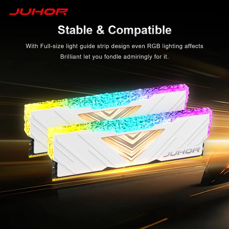 JUHOR RGB RAM DDR4 8GB/16GB 3200MHz DDR4 DIMM メモリ RAM ddr4