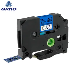 Vibrant 31 - Color Label Tape Collection - 12mm Standard for Professional Labeling (Dazzling Blue)